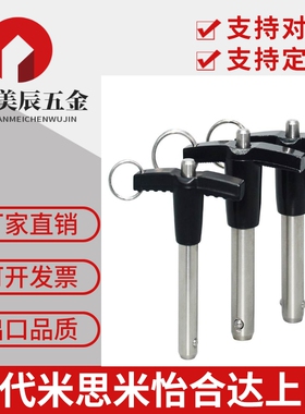 球头锁紧销MS17985安全销手柄止动销T型插销钢珠快卸销直径56 8.