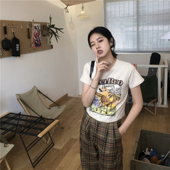 Real price American retro short T-shirt