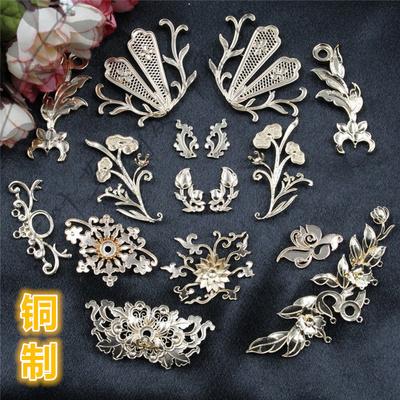 铸铜铜制对称花朵叶子树藤长条