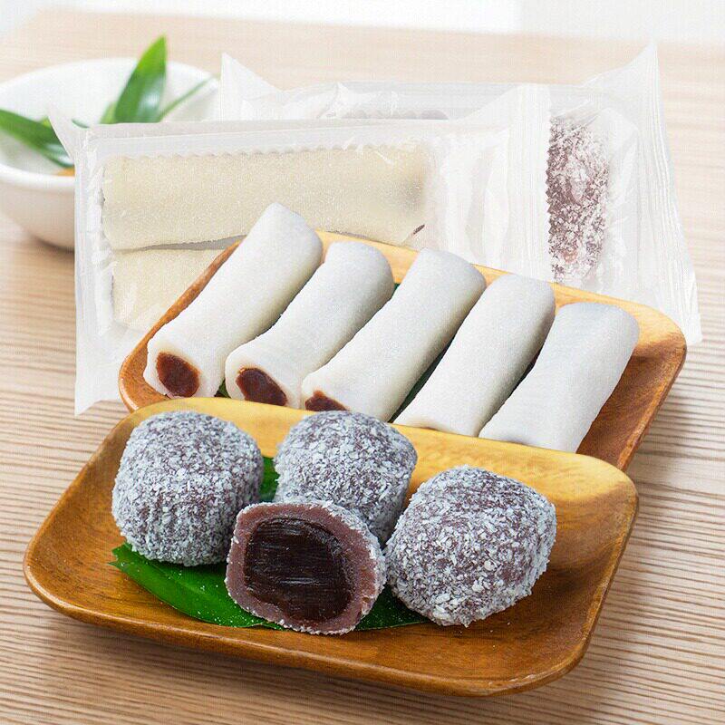 上海特产新雅血糯团爆浆麻薯夹心干吃汤圆红豆糯米团子零食圆子