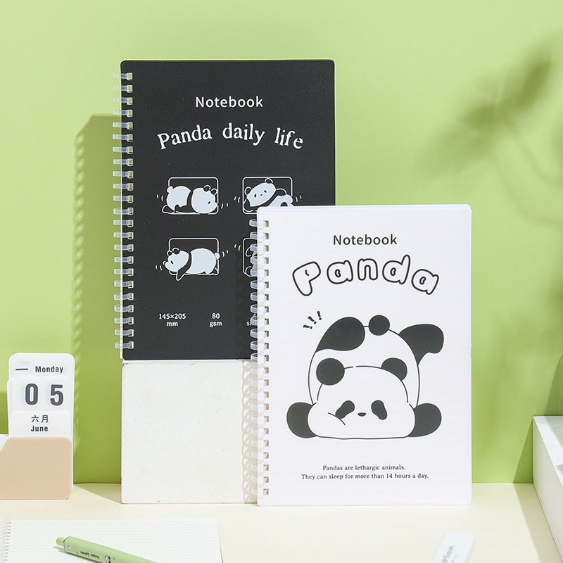 英力佳PP记事本A5熊猫