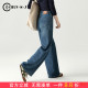 女2026新款 阔腿牛仔裤 春季 宽松直筒裤 今年流行 子休闲女裤 A版