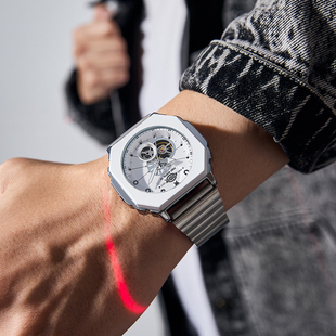 Dickies手表男复古休闲全自动机械表潮流运动学生夜光大表盘腕表