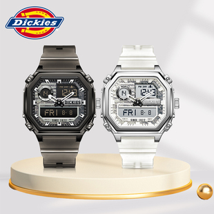Dickies男士 手表学生潮流运动多功能防水夜光男生双显电子表CL520