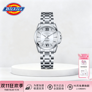 Dickies手表女轻奢小众简约腕表气质高级感防水钢带石英表CL661