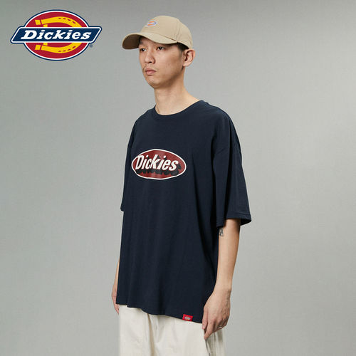 Dickies帝酷适韩风字母情侣T恤