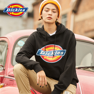 Dickies官方正品 LOGO连帽汉堡卫衣男秋冬情侣全棉上衣7060 新款
