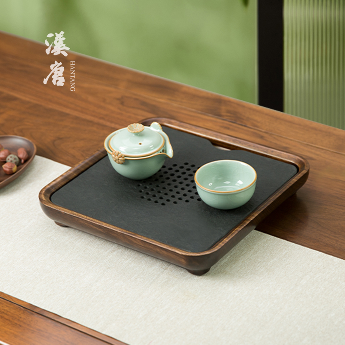 汉唐实木储水干泡盘茶盘2025茶台