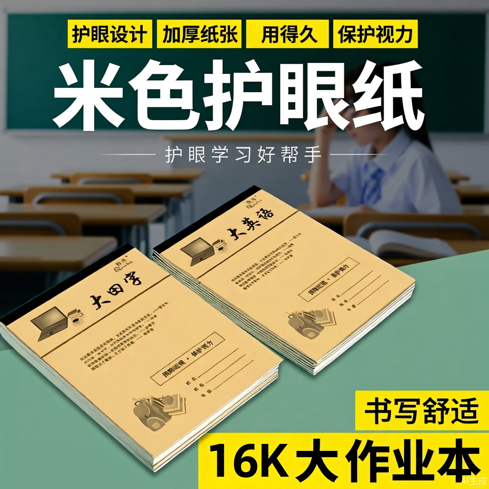 中小学生16K田字格作业本
