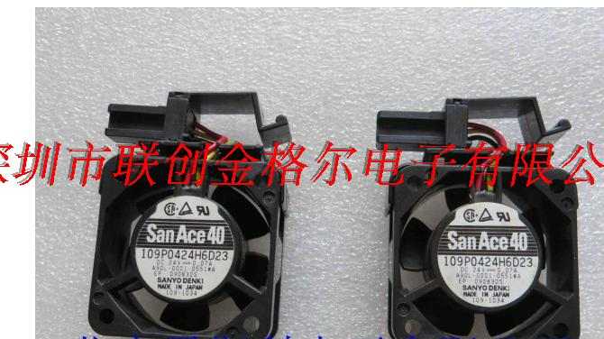 109P0424H6D23 A90L-0001-0551#A 全新现货三洋风扇 带发那科插头