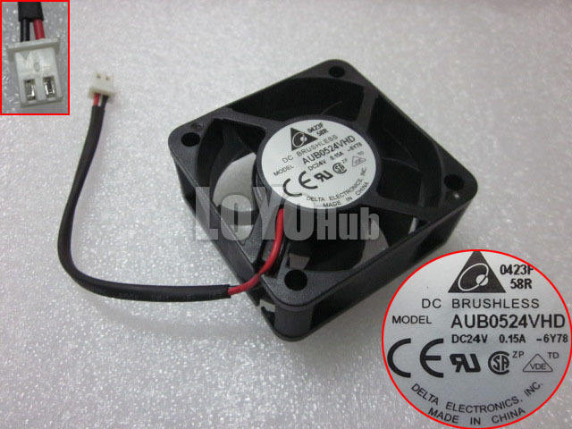 全新台达AUB0524VHD 5020 24V 0.15A 5cm 大风量 机箱 变频器风扇