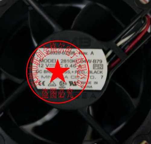 2810KL-04W-B79 12V 0.46A 三线 原装正品NMB 70*70*25进口风扇
