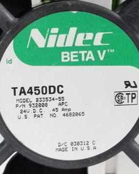 TA450DC B33534-55 B34262-34 24V 0.45A原装日本NIDEC大风量风扇