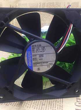 原装EBMPAPST 4418F/39 12025 48V 5.5W 三线 高端变频工控风扇