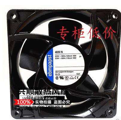 TYP 4650N 德国papst 230V 19/18W 12038 12CM机柜耐高温散热风扇