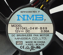 日本NMB 9025双滚珠 9cm机箱电源风扇12V 0.56A 3610KL-04W-B69