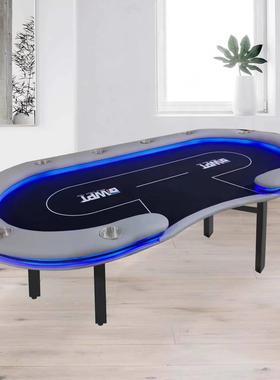 专业德州扑克桌棋牌室筹码扑克牌折叠台面桌布颜色可定制德州桌子