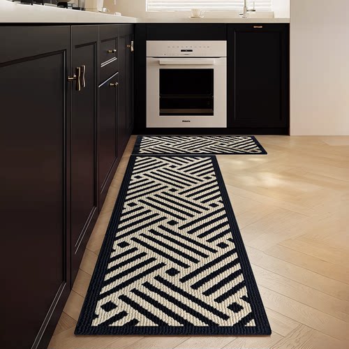 美式厨房专用地垫防油防水耐脏吸水垫子进门脚垫可擦免洗防滑地毯