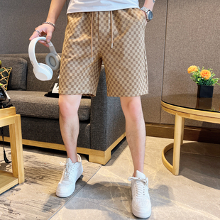 潮牌高品男士 运动哈伦裤 五分裤 休闲裤 网觉短裤 男宽松沙滩裤 夏薄款