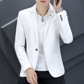 青年男士 外套潮流帅气夜场男装 休闲西服修身 小西装 上衣 韩版 春秋季