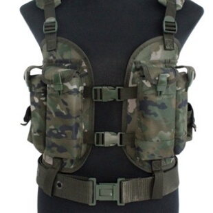 户外运动马甲射击背心战术背心户外马甲携行具95子弹袋
