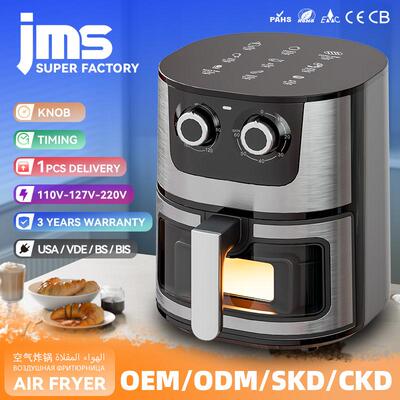 7L不锈钢空气炸锅机械款电炸锅家用电烤箱airfryer出口
