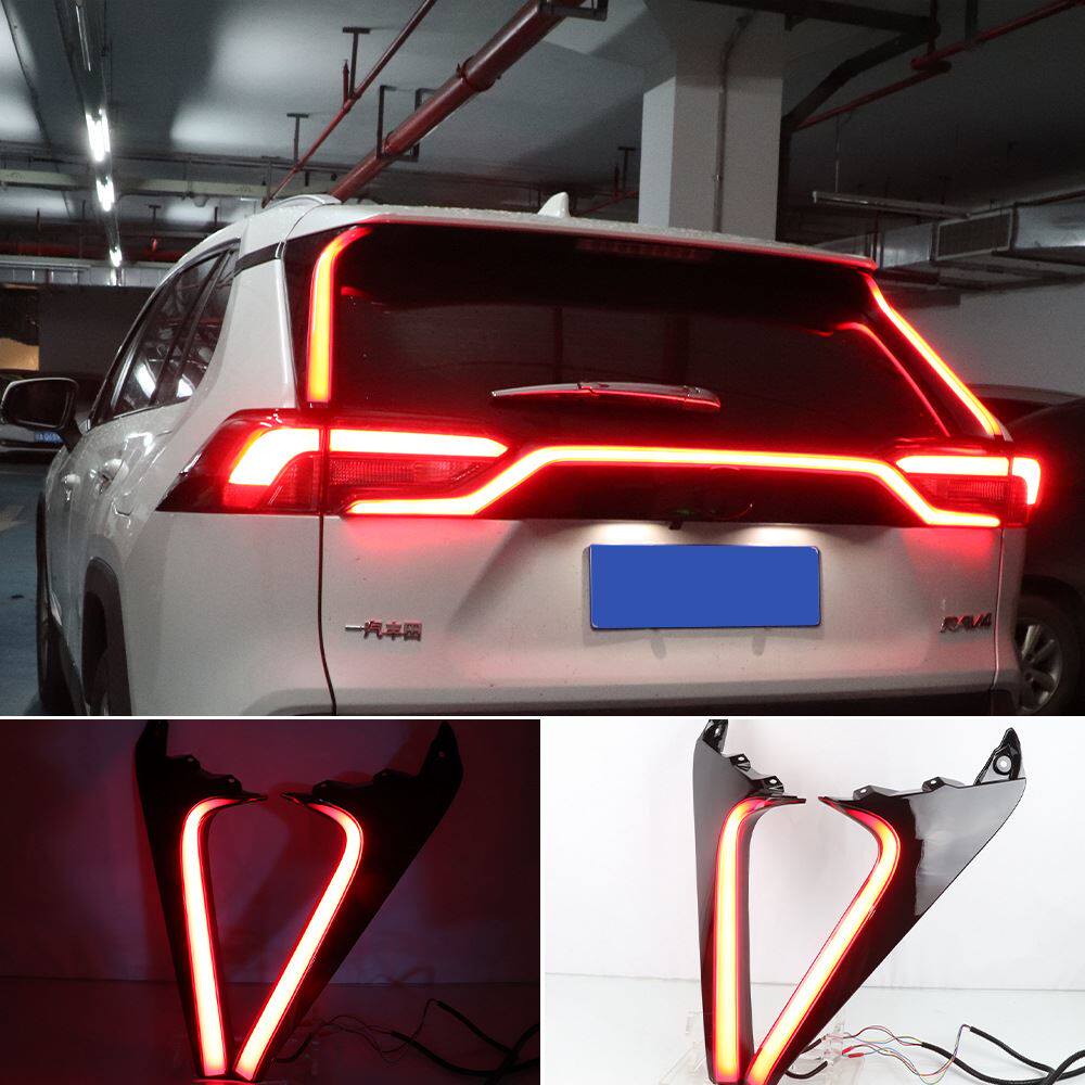 适用丰田荣放RAV4 20款贯穿灯LED转向灯rav4流水立柱尾灯总成改装