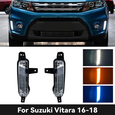 适用于铃木维特拉前雾灯改装日行灯杠灯Vitara专用LED日间行车灯