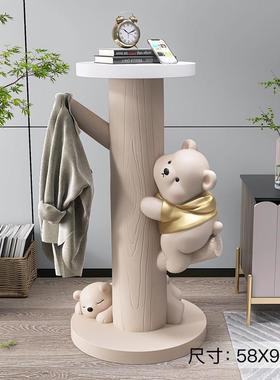 熊客厅大型落地收纳摆件家居饰品玄关鞋柜卧室置物架乔迁新居礼品