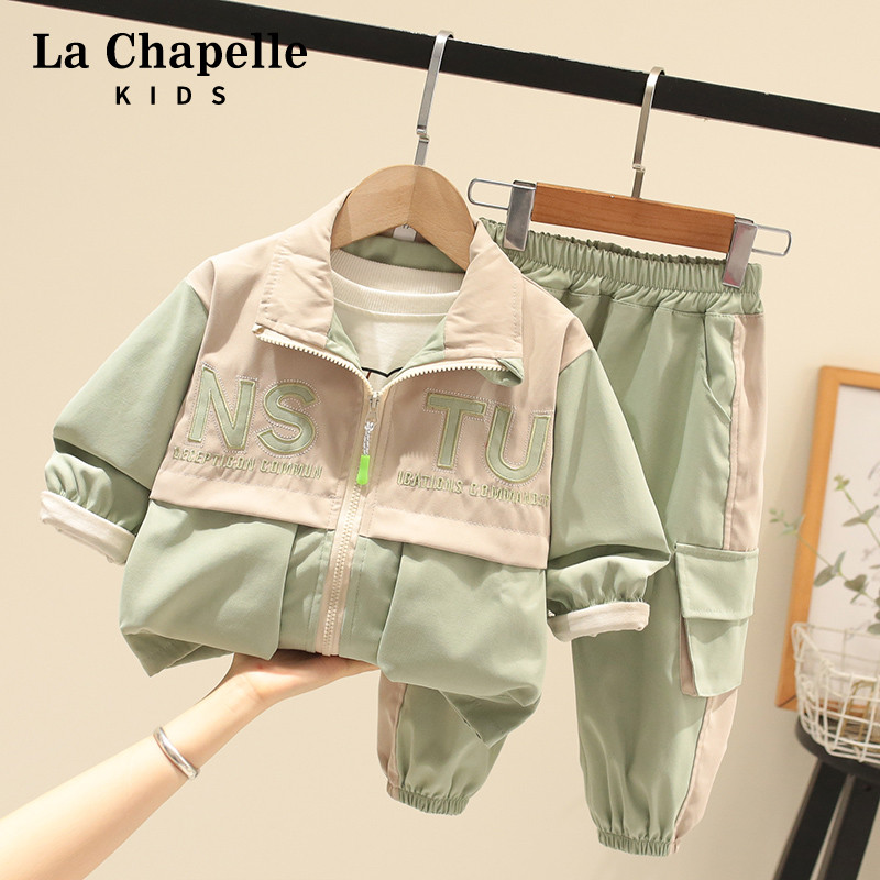 拉夏贝尔童装男童春装套装