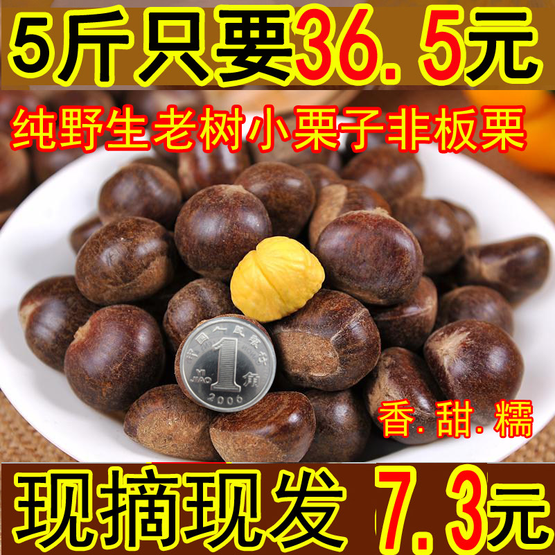 沂蒙山生老树小栗子蒙山板栗5斤装五斤生栗子甘栗仁包邮即食板栗