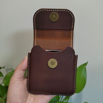 适用于三星w25flip手机壳手工艺术定制版保护套ZFlip6折叠屏真皮防摔w24flip挂腰包男穿皮带携挂坚实高品质款