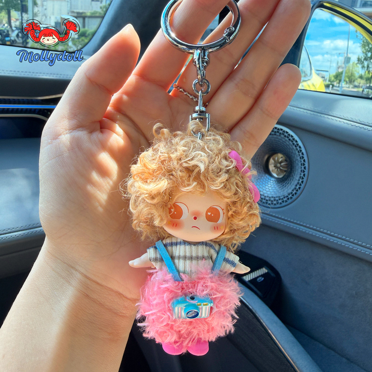 Mollydoll手工娃娃人偶毛绒玩偶包包挂件生日礼物女生钥匙扣挂饰