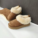 2025冬新款塔茨勒厚底雪地靴云朵 桑坡羊皮毛一体松糕增高毛毛鞋