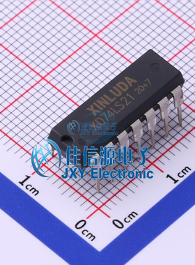 逻辑门芯片 XD74LS21 XINLUDA(信路达) DIP-14 兼容SN74LS21N全新