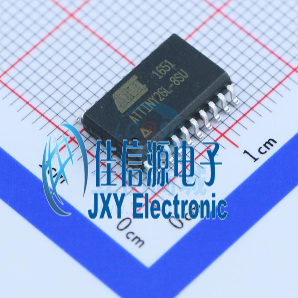 ATTINY26L-8SU ATMEL(爱特梅尔)/AVR  SOIC-20_300mil