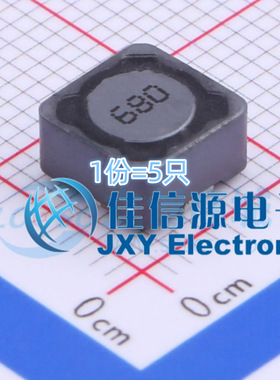 奇力新功率电感 SCDS74T-680M-N SMD 68uH ±20% 690mA（5只）