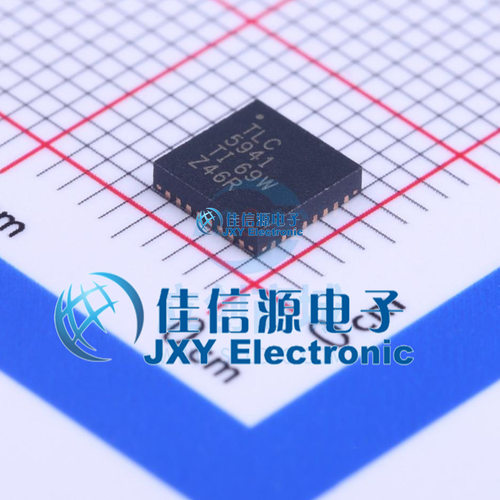 LED驱动     TLC5941RHBR  TI(德州仪器)  VQFN-32-EP