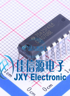 逻辑门     CD4070BE  TI()  DIP-14