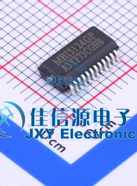 LED显示驱动      MBI5124GP-B  MBI(台湾聚积)  SSOP-24-150mil