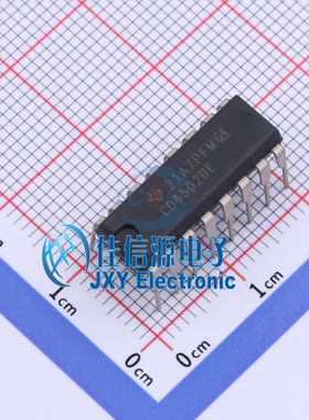 缓冲器驱动器 CD4502BE TI PDIP-16 六反向缓冲器 3V-18V全新原装