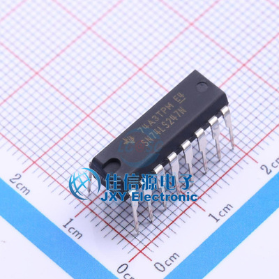 信号开关    SN74LS247N  TI(德州仪器)  DIP-16