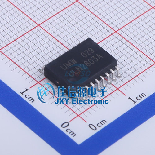 达林顿晶体管阵列   ULN2803A  UMW(友台半导体)  SOP-18