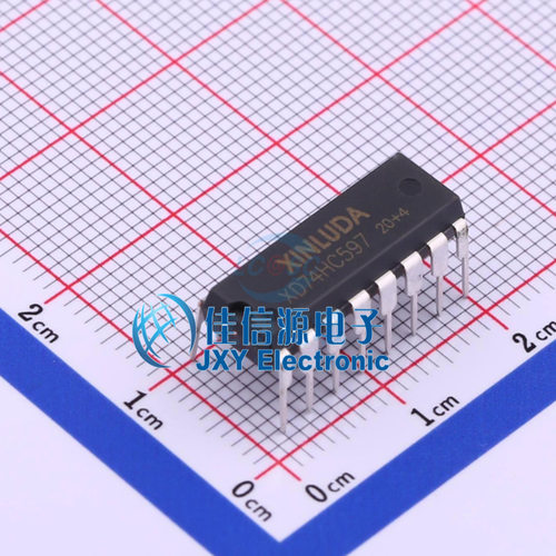 寄存器   XD74HC597  XINLUDA(信路达)  DIP-16