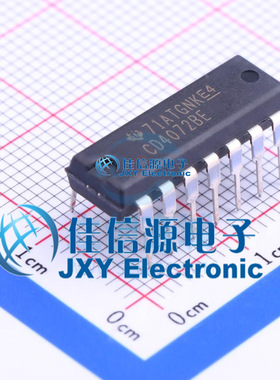 逻辑门     CD4072BE  TI()  DIP-14