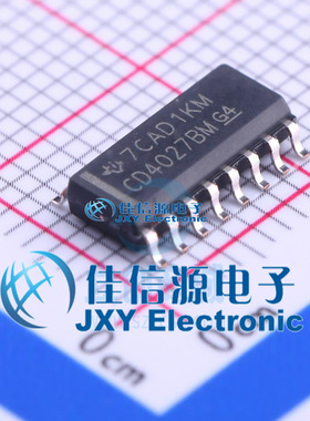 触发器     CD4027BM96  TI(德州仪器)  SOIC-16