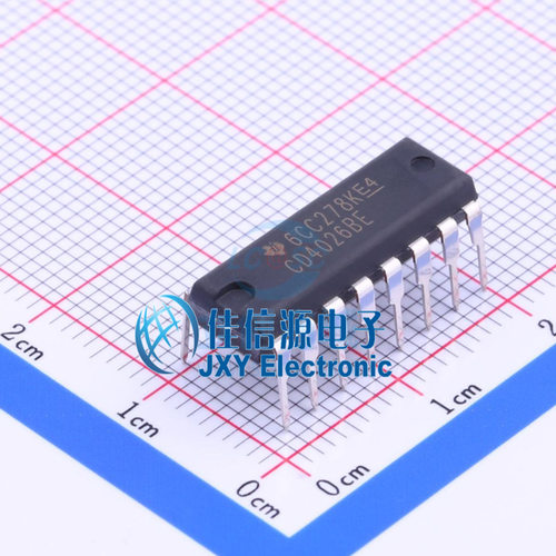 计数器/分频器     CD4026BE  TI()  DIP-16
