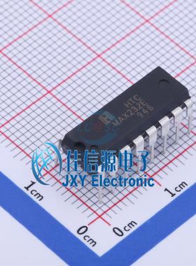 RS232芯片 MAX232EN HTC DIP-16 收发器 140Kbps 4.5V~5.5V 全新