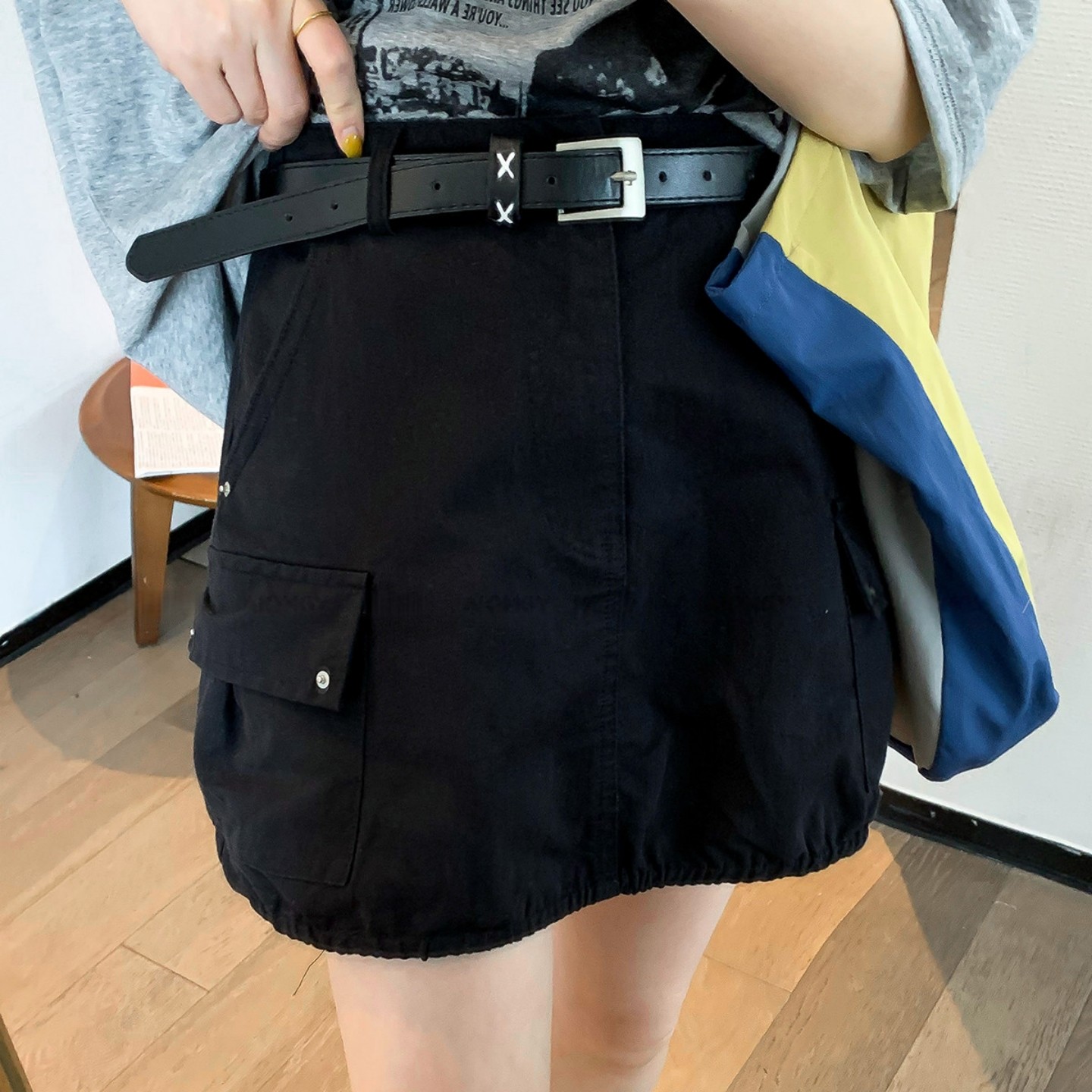 巨显瘦美式工装裙女夏2026新款大码胖mm短裙高腰显瘦a字半身裙女,女装/女士精品,大码半身裙,淘宝优惠券,粉丝福利购,淘宝优惠卷