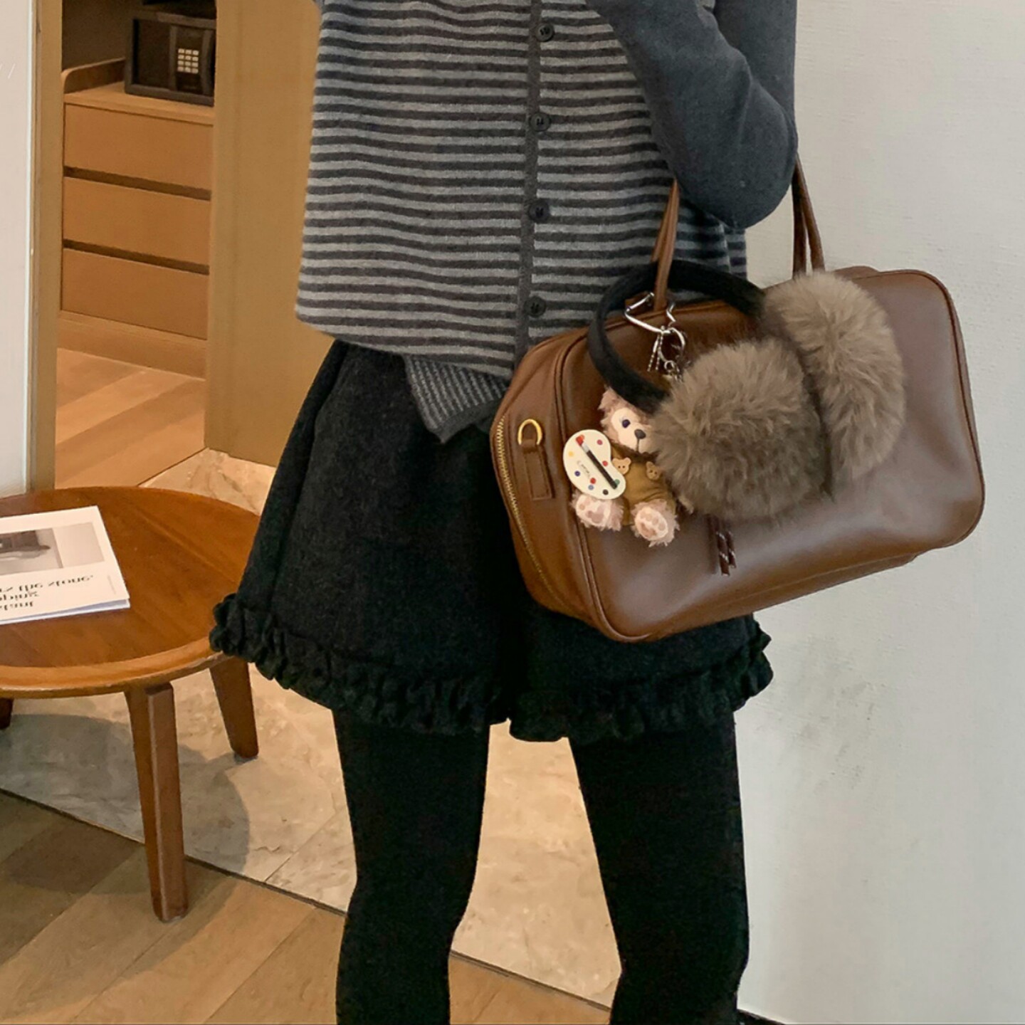 松紧高腰毛呢短裤女冬季厚款大码小个子梨型显瘦松弛感A字阔腿裤,女装/女士精品,大码裤装,淘宝优惠券,粉丝福利购,淘宝优惠卷